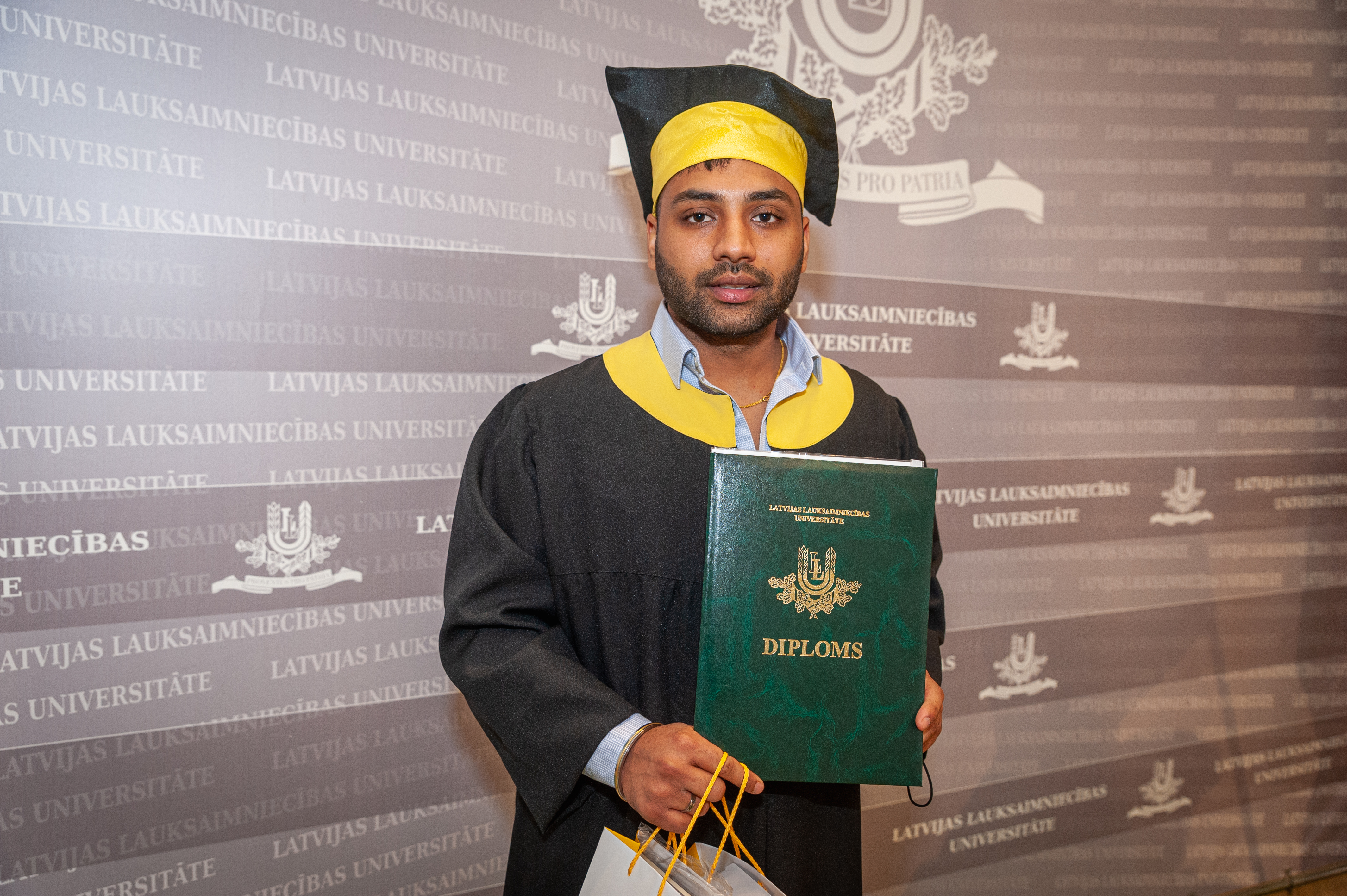 Ekonomikas absolvents Pabhjot Singh: "Tipisks LLU students ir ambiciozs un cenšas no studijām iegūt pēc iespējas vairāk"