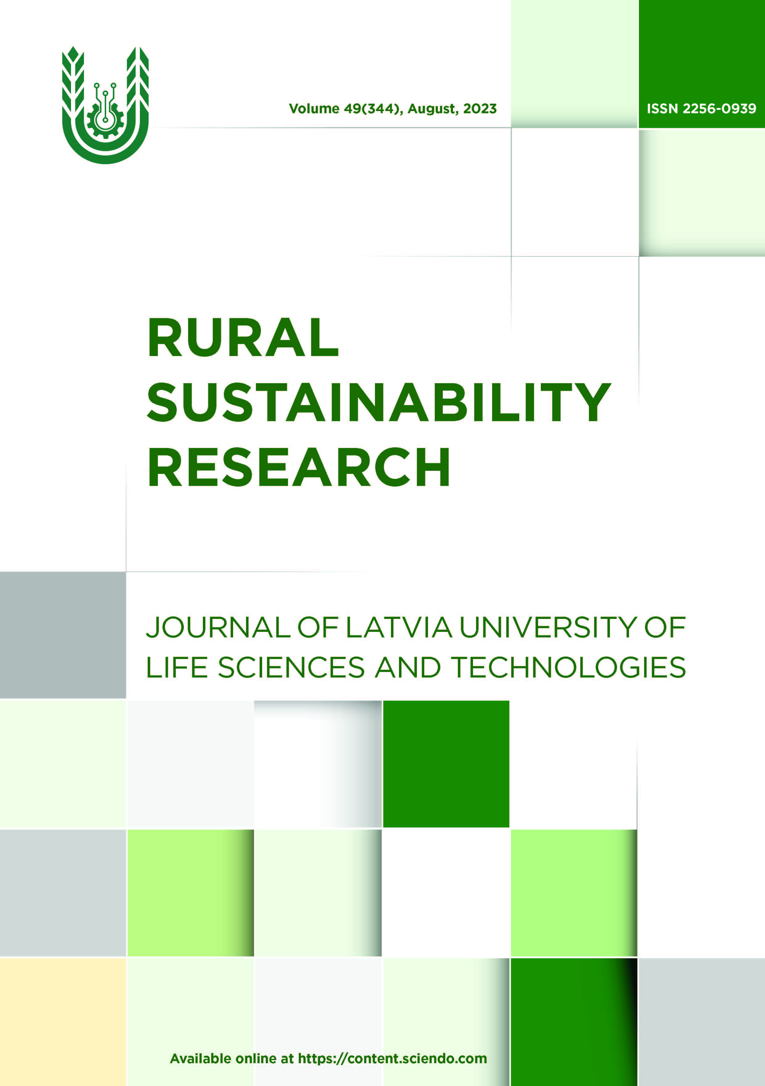 "Rural Sustainability Research. Former: Proceedings of the Latvia University of Life Sciences and Technologies"