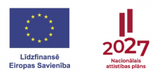 Līdzfinansē ES un NAP2027 logo