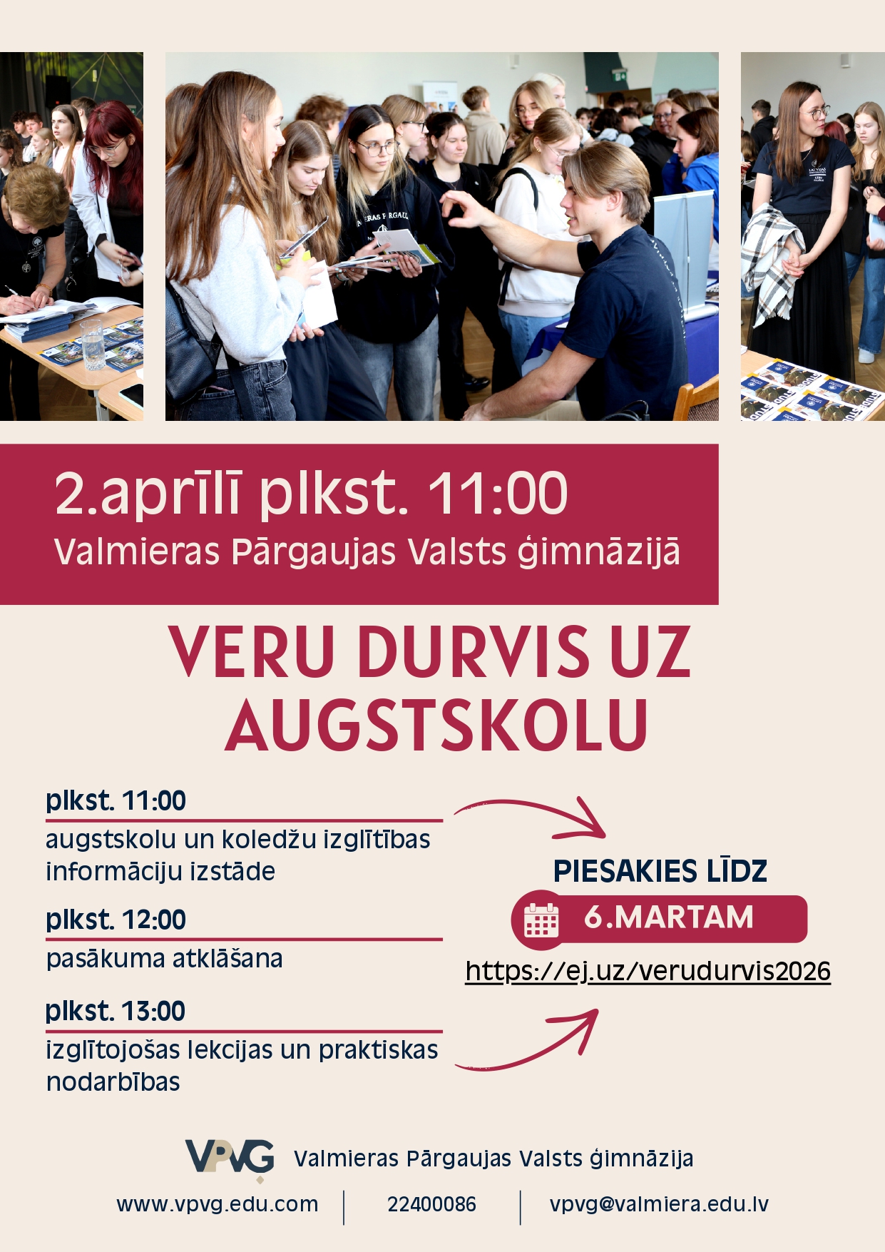 LBTU dalība pasākumā "Veru durvis uz augstskolu" 