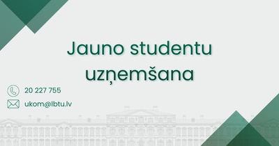 jauno studentu uzņemšana