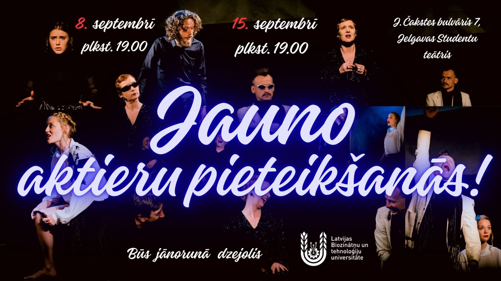 Atvērto durvju diena un jauno dalībnieku pieteikšanās LBTU Studentu teātrī