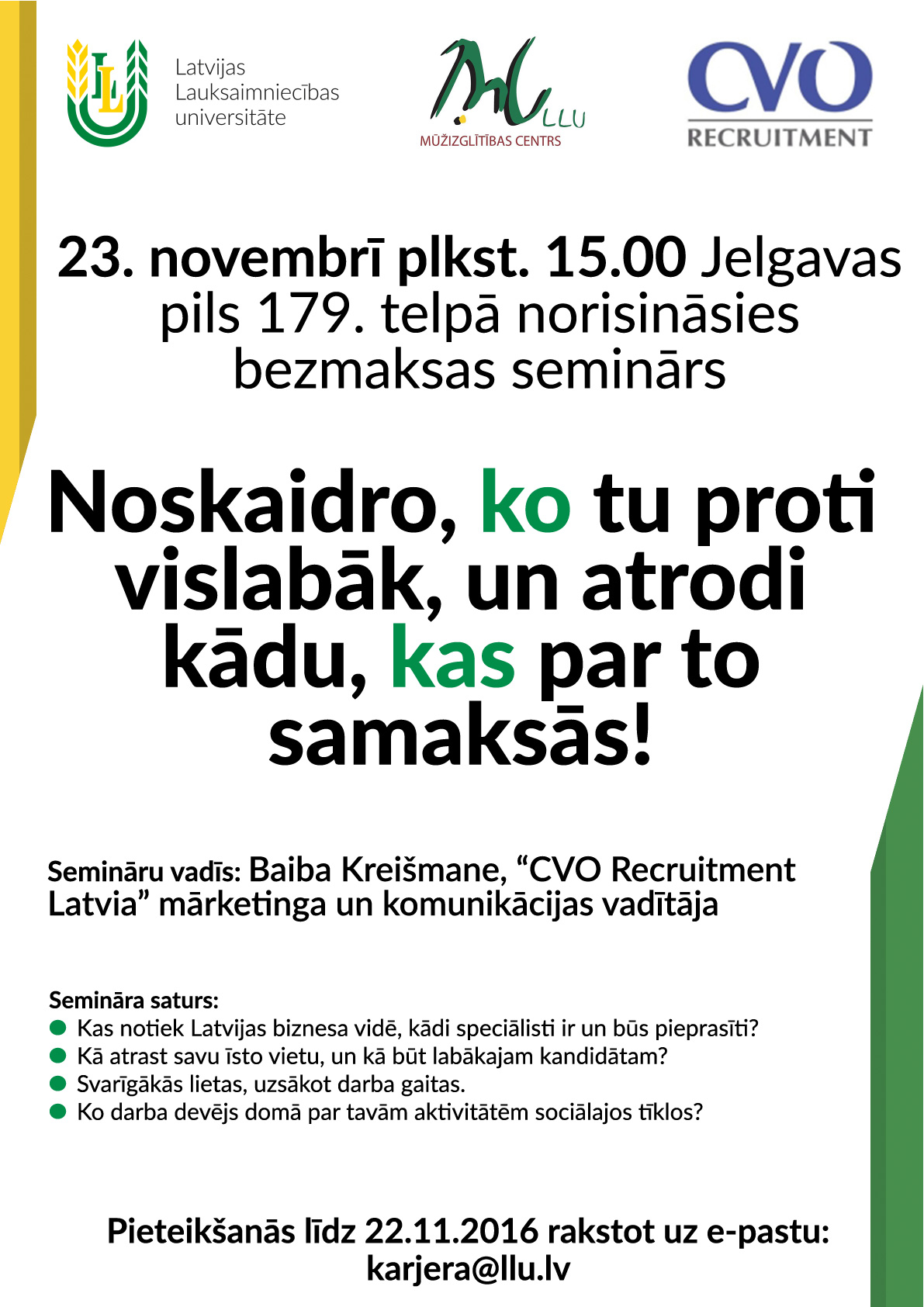 Semināra programma