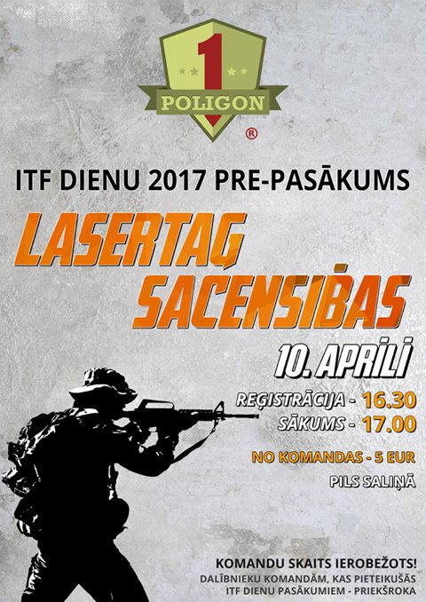 Laser tag sacensības LLU