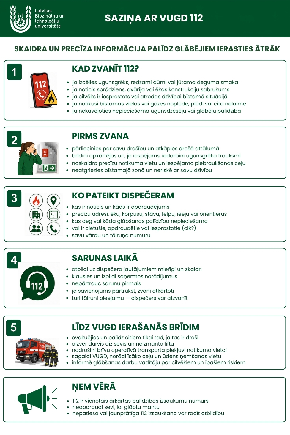 Saziņa ar VUGD 112