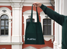 Auduma maisiņš, zaļš