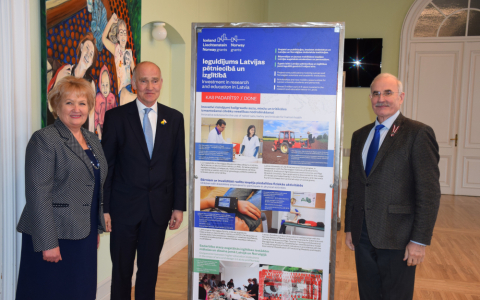 Izstādes "EEZ un Norvēģijas granti Latvijā" atklāšana