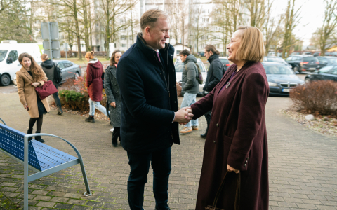 Ekonomikas ministra Viktora Valaiņa vizīte LBTU: ieskats universitātes pētniecībā un sarunas ar studentiem