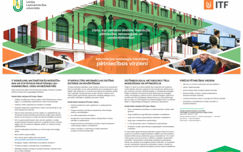 LLU fakultāšu pētniecības virzieni