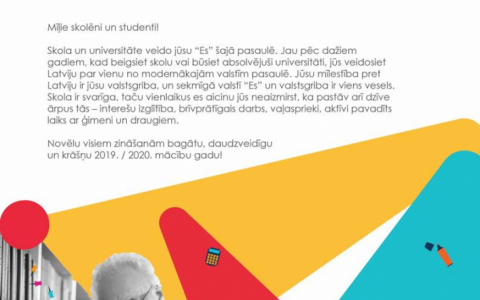 Latvijas Valsts prezidenta Egila Levita apsveikums Zinību dienā