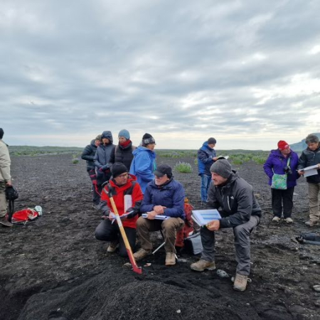 LBTU researchers gain experience on the effectiveness of the stone relocation method in Iceland