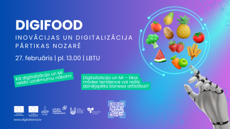 LBTU notiks konference par inovācijām un digitalizāciju pārtikas nozarē
