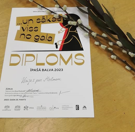 LBTU Studentu teātris saņem balvu par inovatīvu sniegumu 