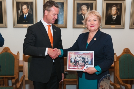 LLU un basketbola kluba "Jelgava" sadarbības līguma slēgšana