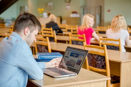  Virtuālās karjeras dienas 2017, studenti lasītavā