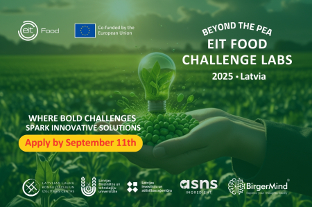 EIT Food Challenge Labs 2025 in Riga invites you to create innovations from pea processing by-products