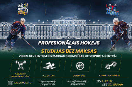 Nāc ar mērķi – izej ar pārliecību: profesionālais hokejs = studijas bez maksas
