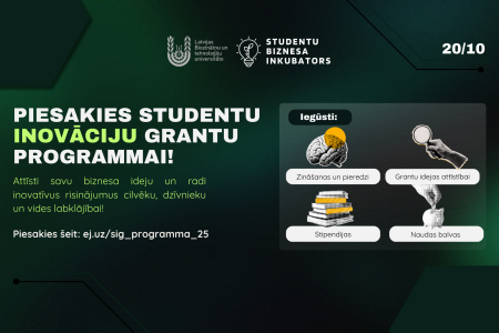Notiek pieteikšanās Studentu inovāciju programmai  