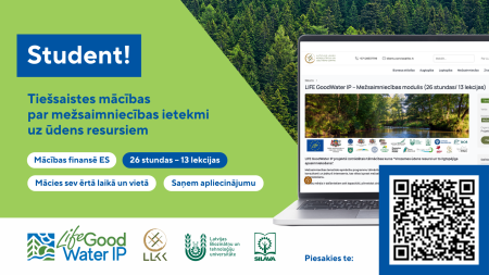 Aicina pieteikties tiešsaistes mācībām par ūdens resursu izmantošanu