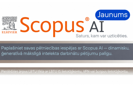 LBTU pieejams mākslīgā intelekta rīks Scopus AI