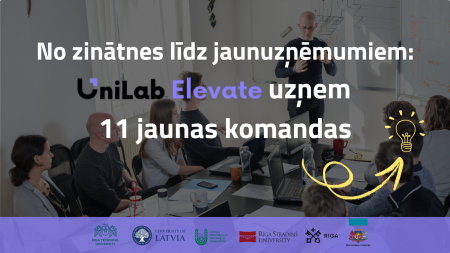 No zinātnes līdz jaunuzņēmumiem: UniLab Elevate uzņem 11 jaunas komandas