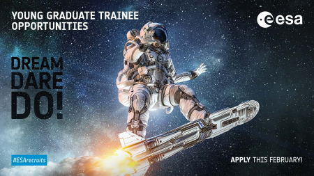 Iespēja pieteikties Eiropas Kosmosa aģentūras Jauno absolventu praksei