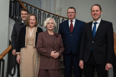 LR Saeimas priekšsēdētājas Daigas Mieriņas vizīte LBTU: universitātes ieguldījums zinātnē, inovācijās un valsts drošībā