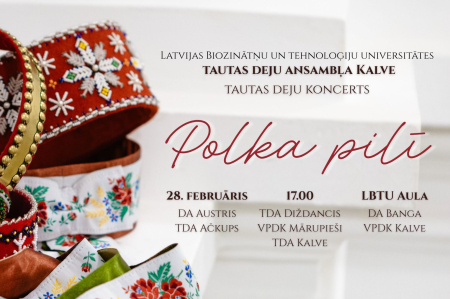 Polka pilī: LBTU tautas deju ansamblis "Kalve" aicina uz sadraudzības koncertu
