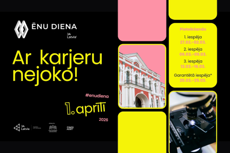 Ēnu dienā iespēja "ēnot" Latvijas Biozinātņu un tehnoloģiju universitātes darbiniekus - pieteikšanās no 27. februāra