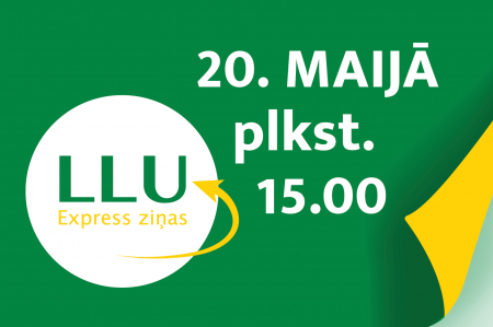 Kas piestāv pavasarim un par ko bezmiega naktīs domā mūsu absolventi? Uzzini jau 20. maijā LLU express ziņu tiešraidē