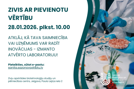 LBTU aicina uzņēmējus piedalīties pasākumā "Zivis ar pievienotu vērtību"