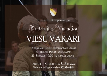 Fraternitas Imanticas viesu vakari