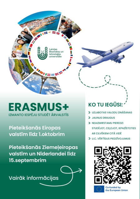 Pieteikšanās Erasmus+ studijām ārzemēs