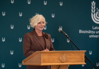 LR Saeimas priekšsēdētājas Daigas Mieriņas vizīte LBTU