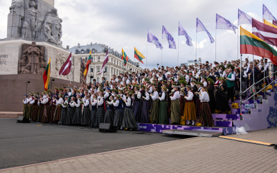 LBTU mākslinieciskie kolektīvi aizvadījuši XX Baltijas studentu dziesmu un deju svētkus "Gaudeamus"