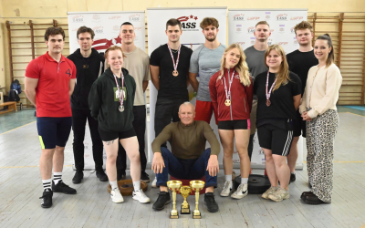 LBTU studenti izcīna otro vietu Latvijas 36. Universiādes sacensībās spiešanā guļus