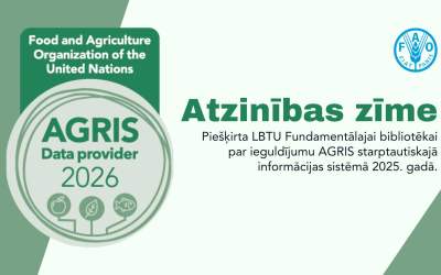 FAO Recognizes LBTU Fundamental Library for Its Contribution to the AGRIS System