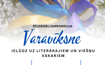 Studenšu korporācija "Varavīksne" aicina uz viešņu vakariem