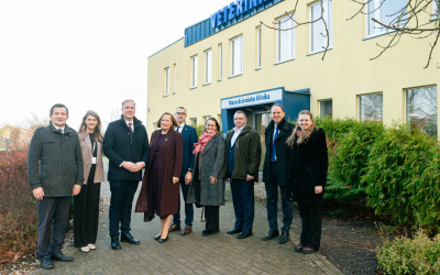 Ekonomikas ministra Viktora Valaiņa vizīte LBTU: ieskats universitātes pētniecībā un vieslekcija studentiem