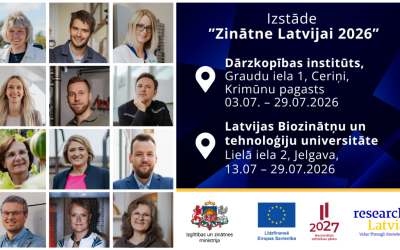 Ceļojošā izstāde "Zinātne Latvijai 2026" apskatāma Dārzkopības institūtā un Latvijas Biozinātņu un tehnoloģiju universitātē