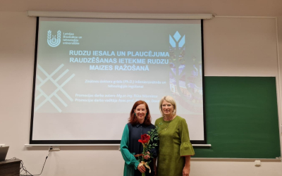 Promocijas darbā pēta rudzu iesala un plaucējuma raugu fermentācijas ietekme uz rudzu maizes ražošanu