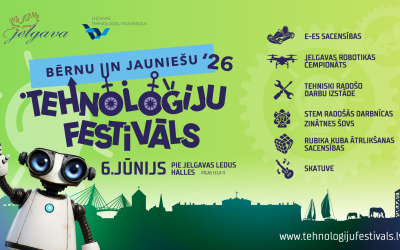 Jelgavā norisināsies Bērnu un jauniešu Tehnoloģiju festivāls 2026