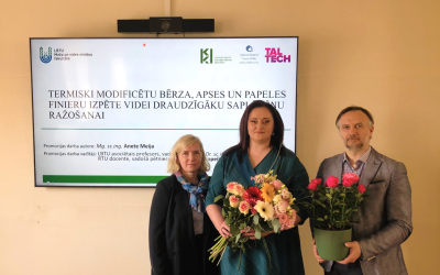 Aizstāvēts promocijas darbs par termiski modificētu bērza, apses un papeles finieru izpēti videi draudzīgāku saplākšņu ražošanai