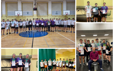 Sporta centra sportisti piecās bildēs